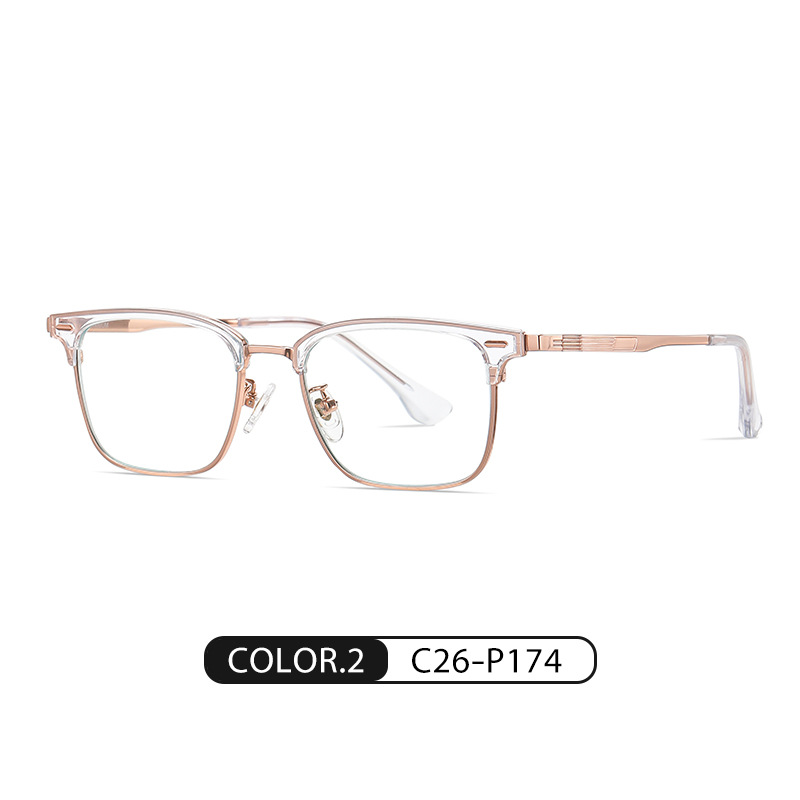 ST6206 moda caja de gafas anti-Luz Azul gafas de titanio puro Nuevo Marco hombres y mujeres pueden ser equipados con gafas lisas de miopía