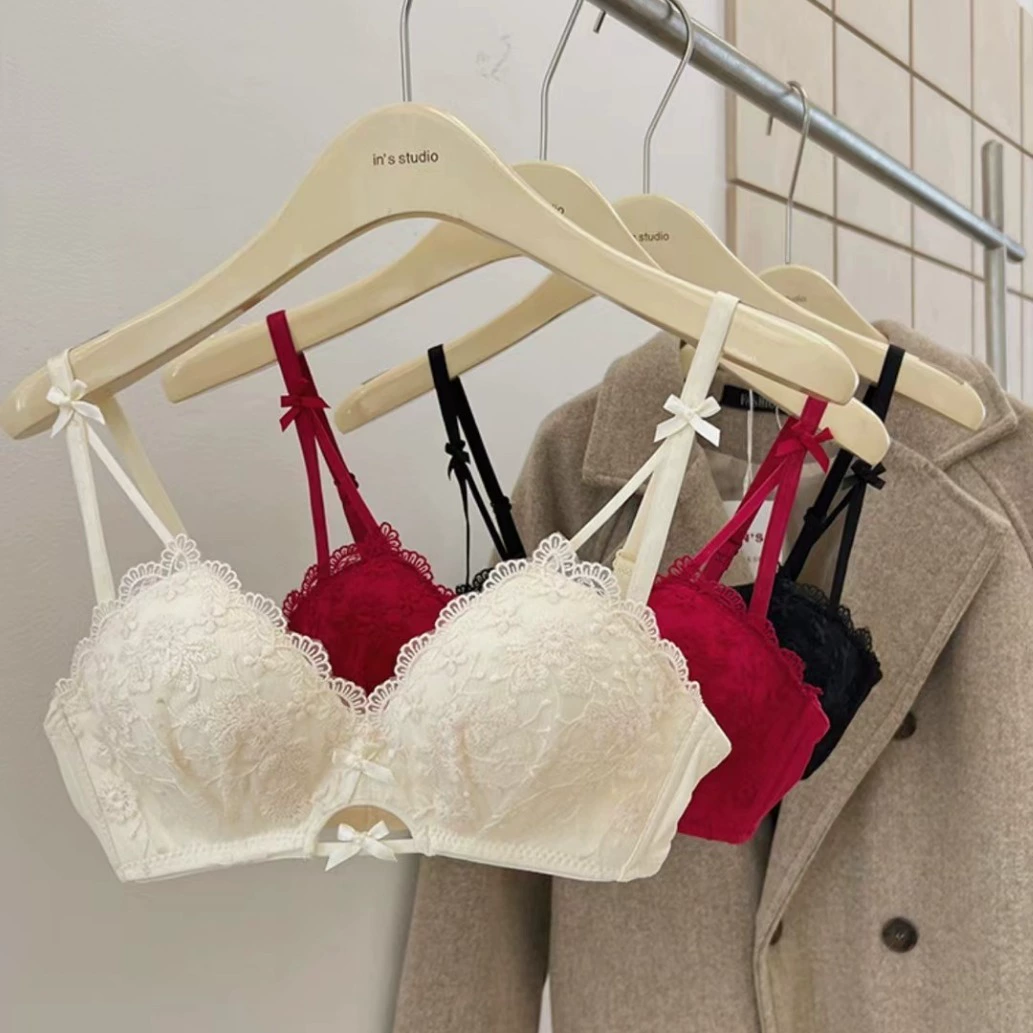 Lace comfortable wireless bra, push up bra for elementary school students