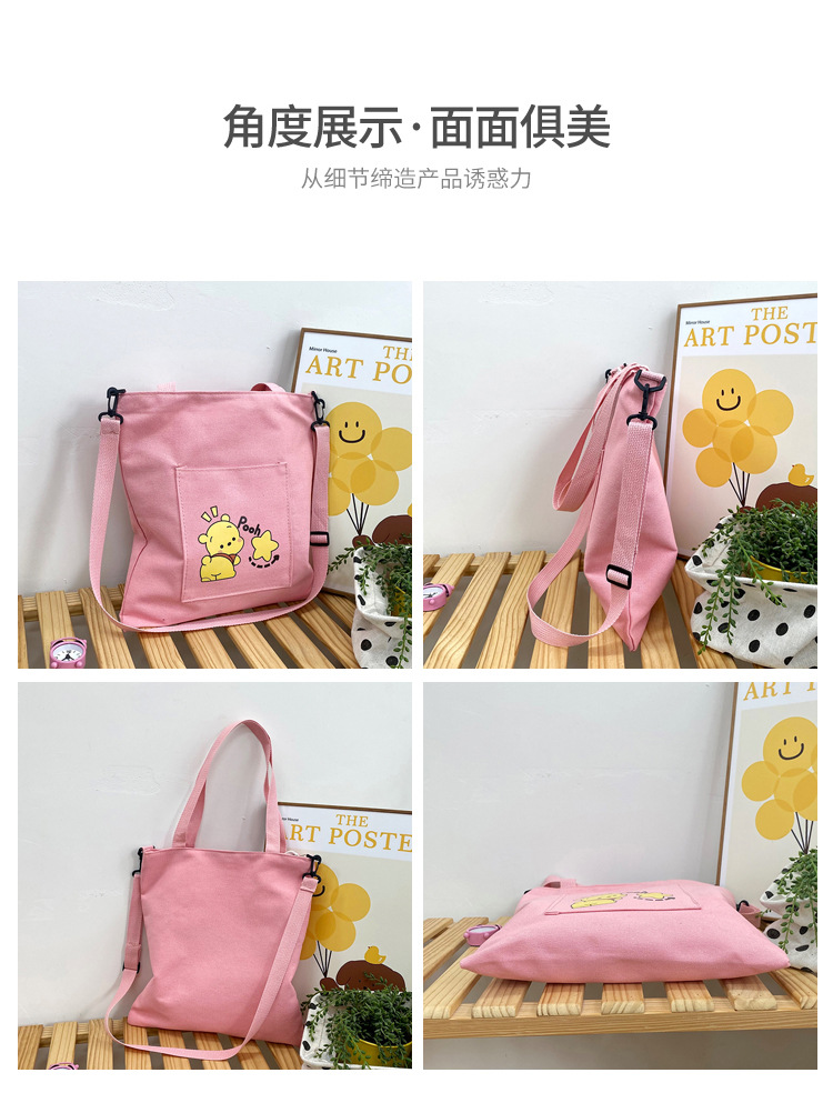 New high-appeartion-level hand-held tote bags are selling well, large-capacity single-shoulder crossbody bags, and wholesale canvas bags for junior and senior high school students undefined