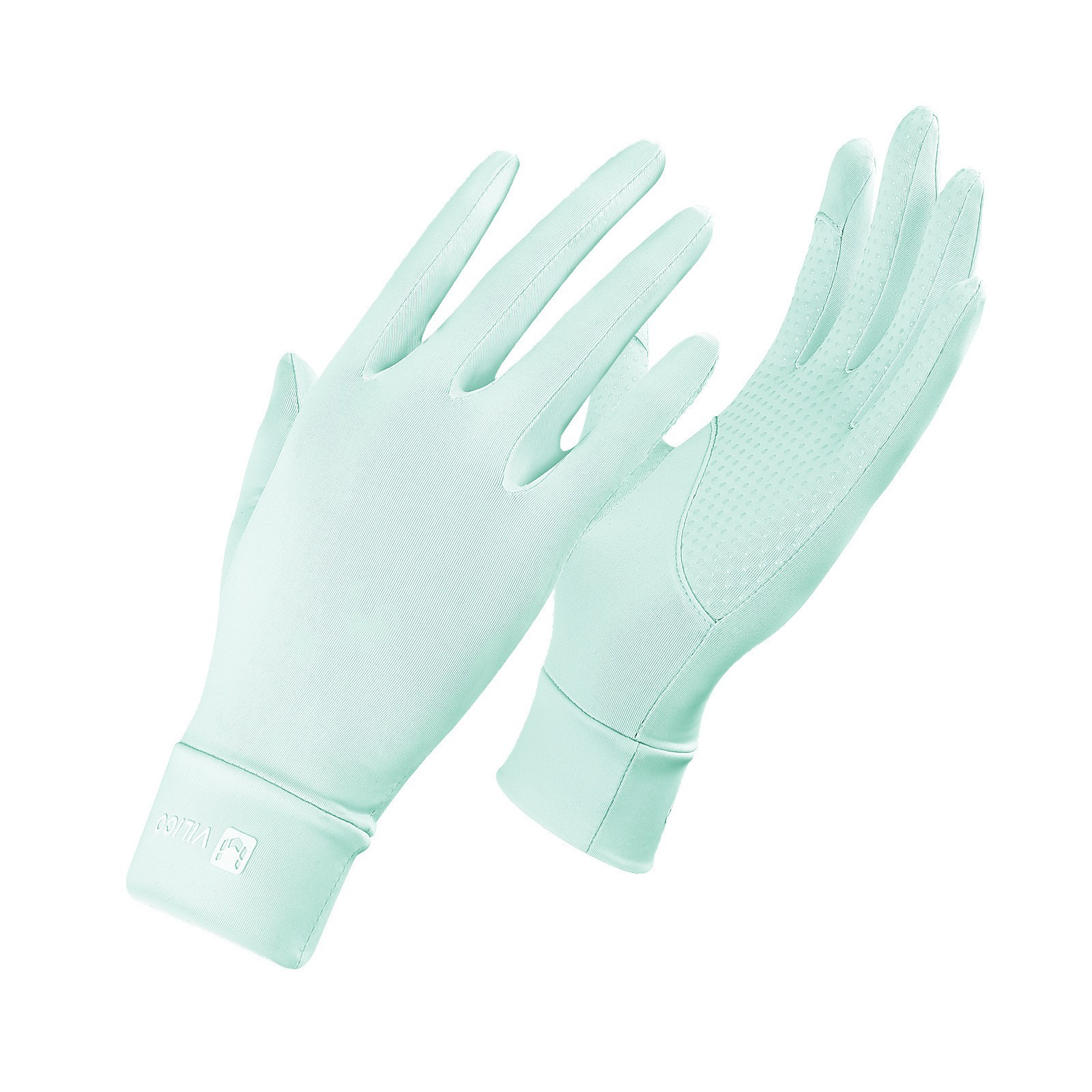 Guantes de protección solar de seda de hielo de verano para mujer Guantes de ciclismo de pantalla táctil de estilo fino anti-ultravioleta, transpirable y antideslizante al aire libre