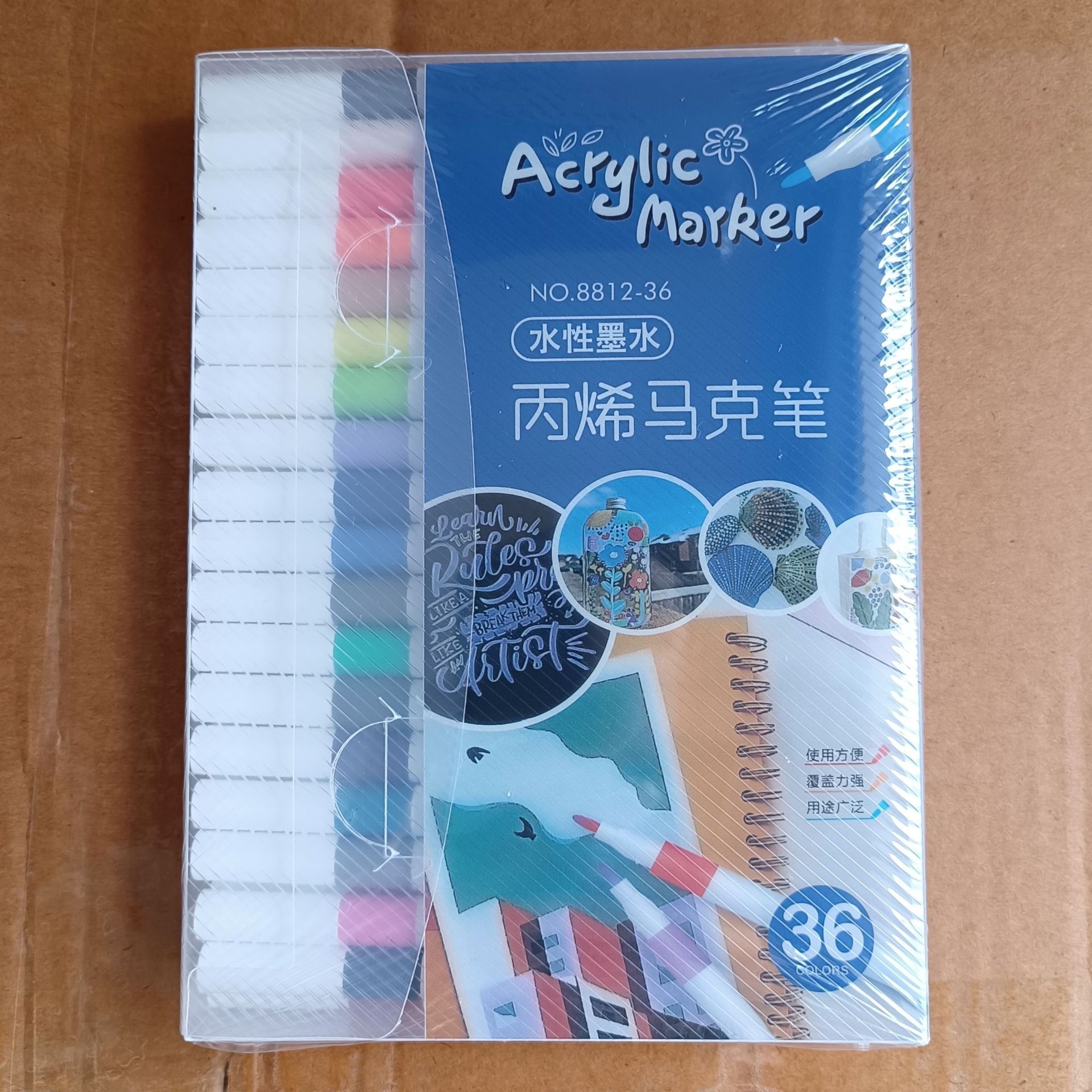 Marcador de acrílico plegable de color para niños graffiti pintura de lápiz de color rápido secado impermeable sin olor conjunto de lápiz de marca