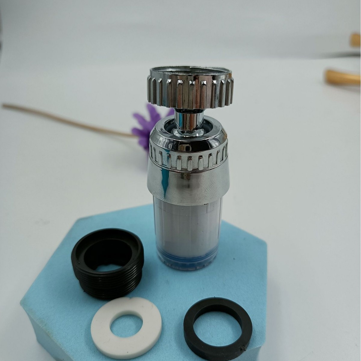 작은 교수형 헤드 투명 버블러 필터