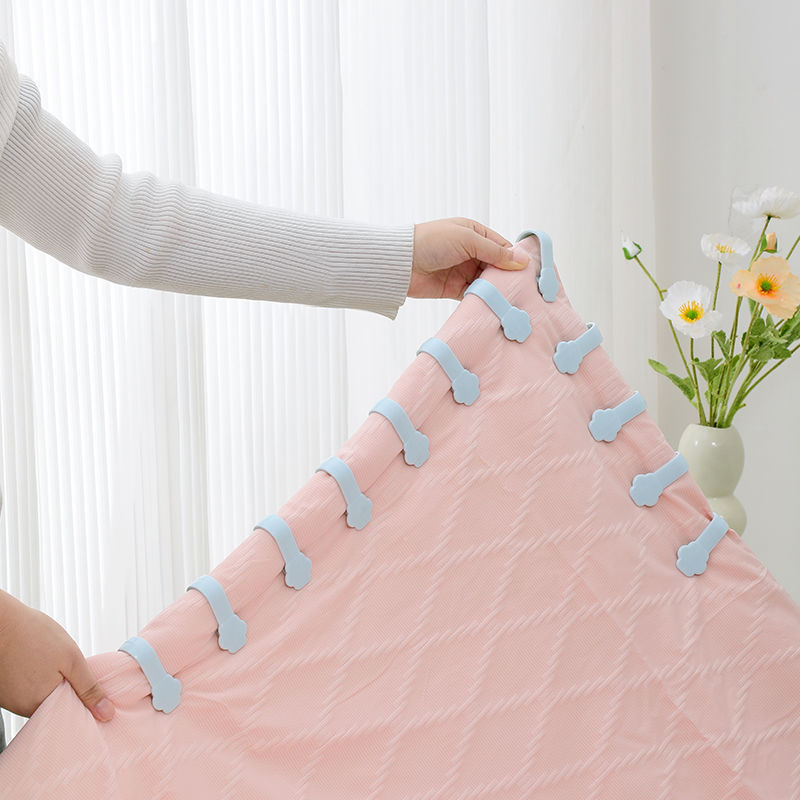 新しいキルトホルダー家庭用キルトクリップマットレス滑り止め目に見えないキルト抗ランニングシート針なし安全目に見えない|undefined