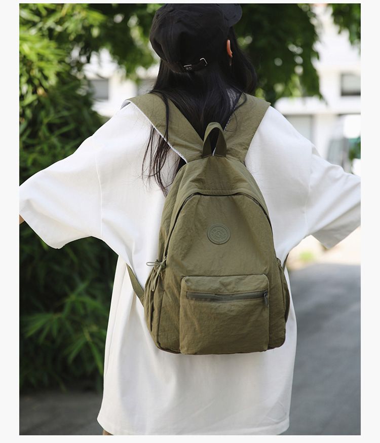 2024 Bergsteiger Reise Neuer koreanischer Stil Schulrucksack Schüler Rucksack Gymnasialschüler Mittelschüler Einfarbiger einfacher Rucksack