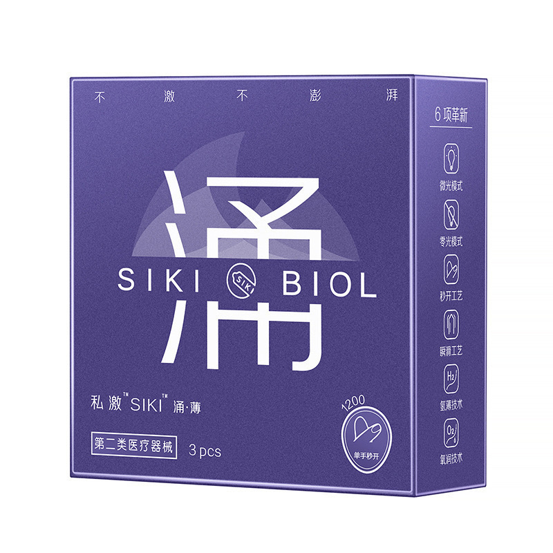 SIKI Condones personales condones para hombres toda la serie de hielo super lubricante productos sexuales adultos al por mayor