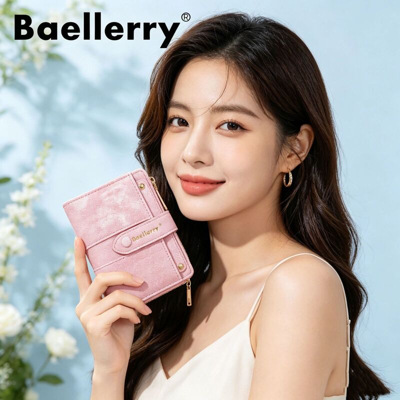 Baellerry Summer New Women's Wallet Women's High-End Ins Wallet Card Holder All-In-One Cross-Border Wallet Women