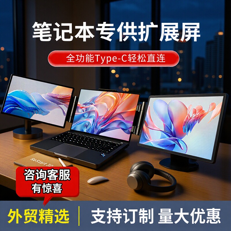 14inch Dual-Screen Portable Monitor for Stock Trading and Office Work, High-Definition Extended Screen, HDMI Laptop Display 14inch Dual-Screen Portable Monitor for Stock Trading and Office Work, High-Definition Extended Screen, HDMI Laptop Display