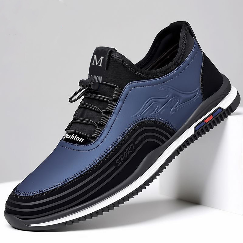 Nuevos zapatos de cuero casuales para hombres, zapatos de conducción de suela blanda para hombres, zapatos transpirables de suela blanda y resistentes al desgaste, zapatos de cuero suave, zapatos de todo fósforo de moda al por mayor
