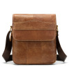 Capacious leather one-shoulder bag, genuine leather, wholesale