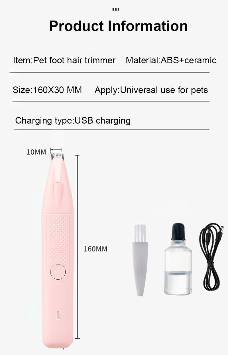 Tondeuse pour poils d animaux avec éclairage led pour chiens_voghion.com