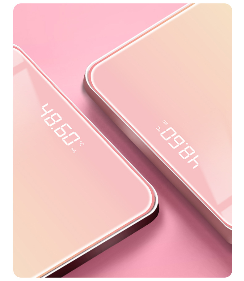 Weishang LOGO weight scale household digital scale human body fat scale small girls dormitory weighing scale electric high precision