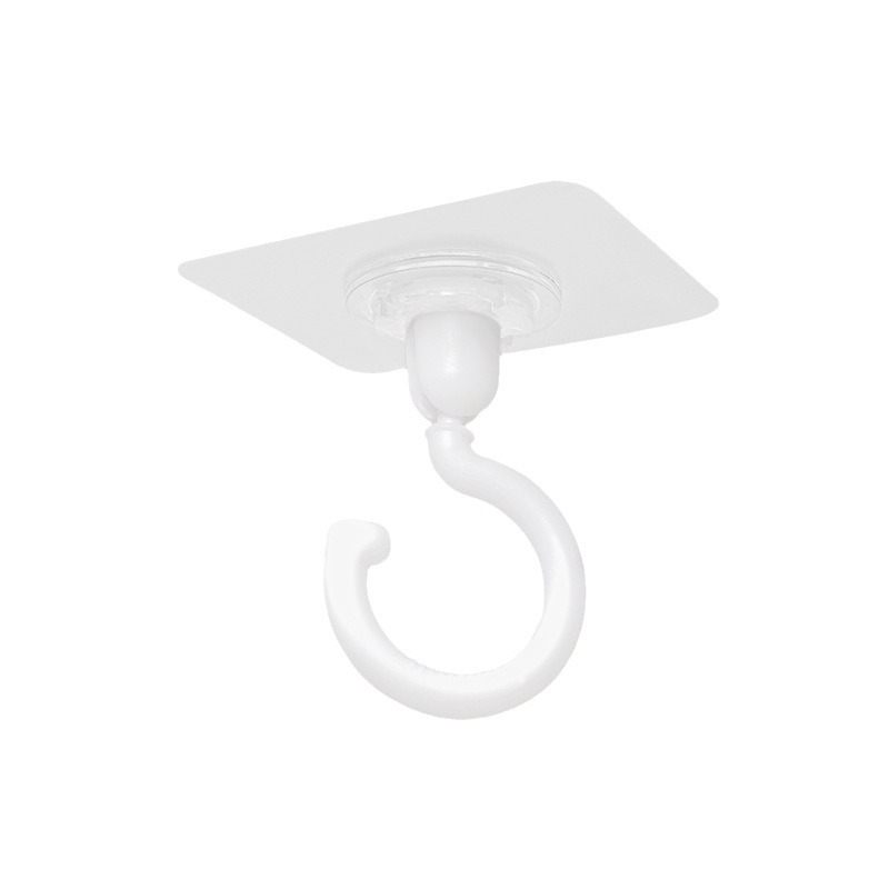 Gancho rotativo de techo, gancho adhesivo fuerte, gancho adhesivo multifuncional doméstico, llave de pared de cocina y baño, puerta colgante trasera, gancho de sombrero