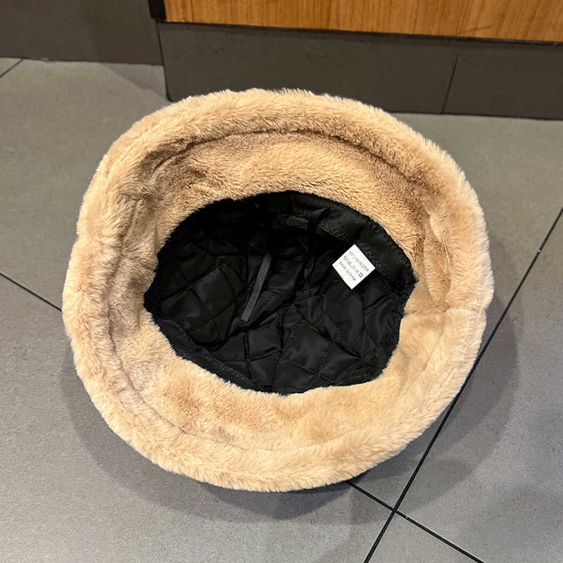 Bonito sombrero rana mujer otoño invierno coreano grueso sombrero pescador de peluche japonés dibujos animados estudiantes calientes versátiles sombrero bañera