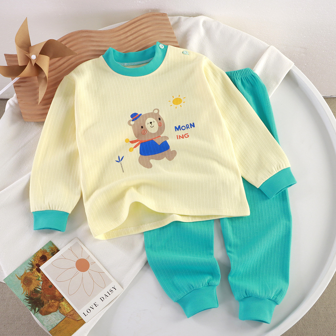 [personalizada] ropa interior infantil, abrigo de algodón para niños y niñas, abrigo de bebé, pantalones de pijama, ropa para el hogar