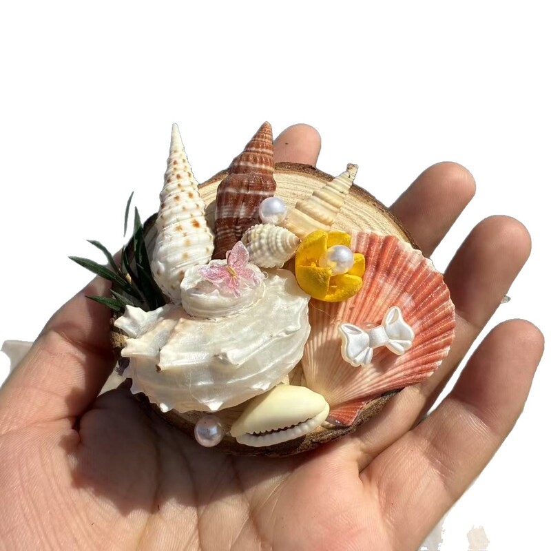 包邮天然贝壳海螺海星创意木片冰箱贴挂件旅游城市纪念品伴手礼|undefined