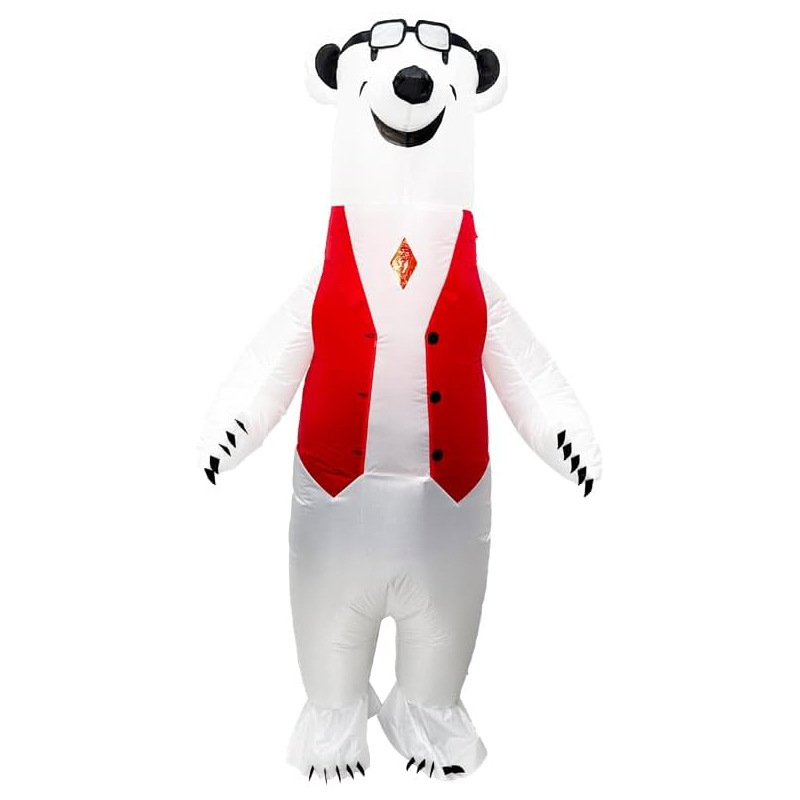 Venta caliente Traje inflable transfronterizo Dinosaurio de Halloween Alien Tyrannosaurus Rex Dress Up Ropa de actuación divertida Decoración de fiesta