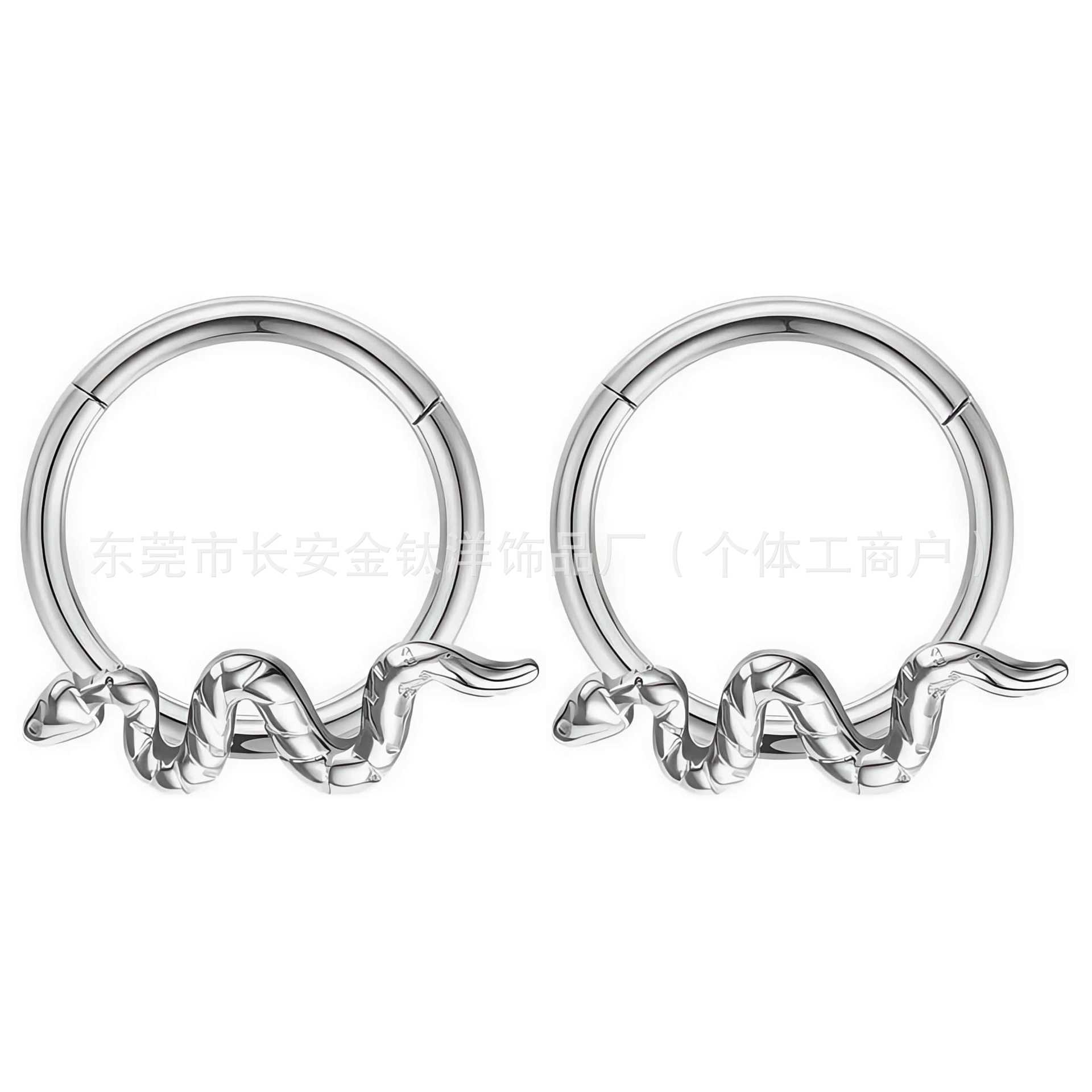Pointed titanium steel lip stud product view
