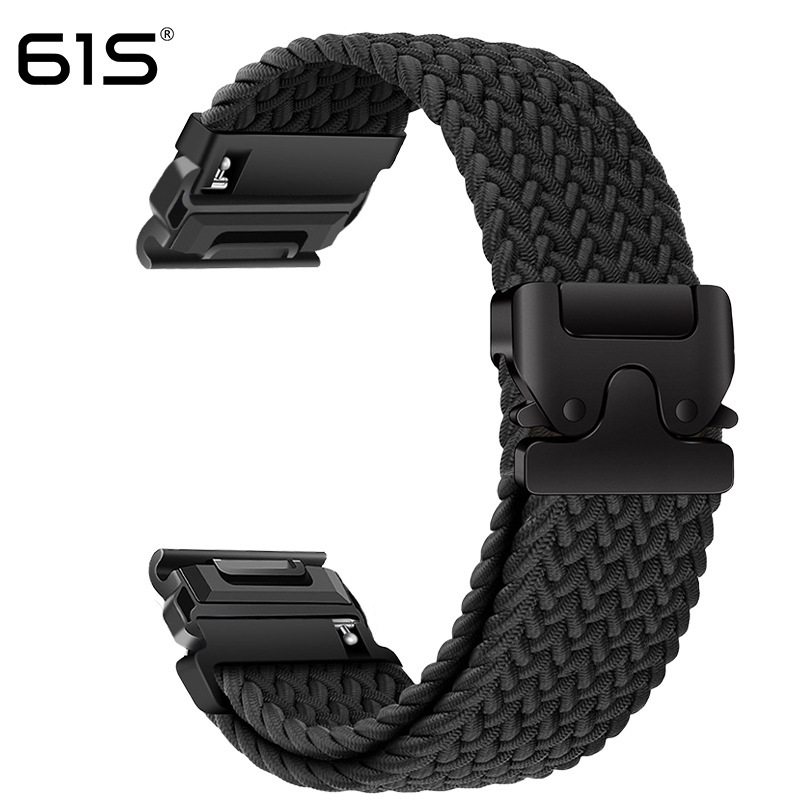 61S适用Garmin佳明飞耐时Fenix8/7XPro/955/965 弹力伞扣编织表带|undefined