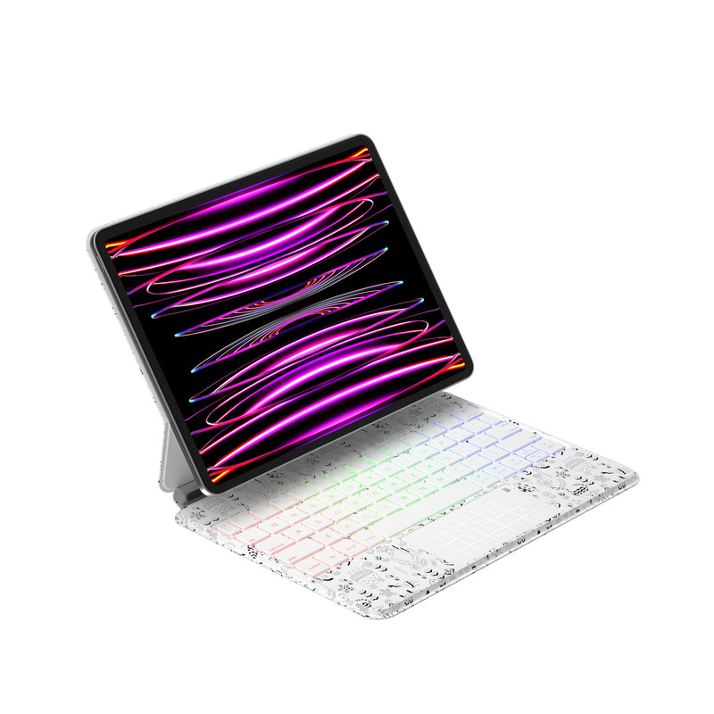 Suitable for IPAD wonderful control keyboard doqo personality printing magnetic suspension suitable for apple 10/11AIR/PRO