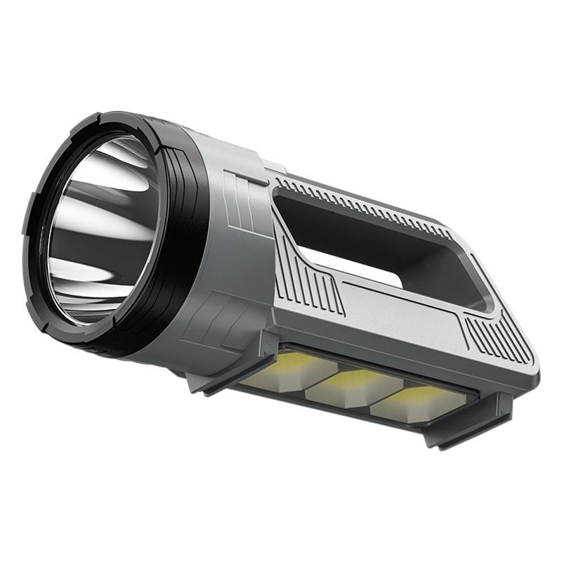 Transfronterizo nuevo recargable súper brillante de largo alcance linterna de luz fuerte reflector portátil multifunción luz de emergencia hogar al aire libre