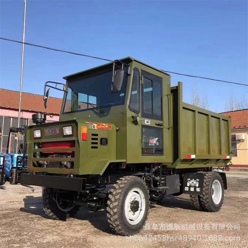 25马力柴油山地搬运自卸载重运输车工程翻斗四驱农用四轮四不像车