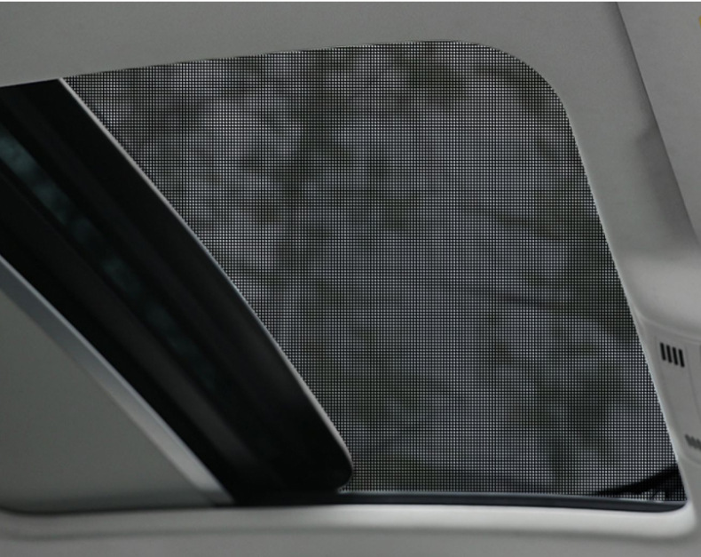 Car panoramic sunroof mosquito net car sun protection and heat insulation sunshade roof magnetic screen sunshade ventilation