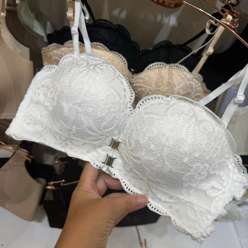 Matching Type Breast-Revealing Off-Shoulder One-Line Collar Front Button Push-Up Hand Support Thick Cup Ab Cup Strapless Invisible Bra Intimates Matching Type Breast-Revealing Off-Shoulder One-Line Collar Front Button Push-Up Hand Support Thick Cup Ab Cup Strapless Invisible Bra Intimates