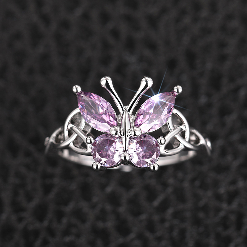 All Seasons Season Wholesale Jewelry Elegant Classic Style Butterfly Copper Rings