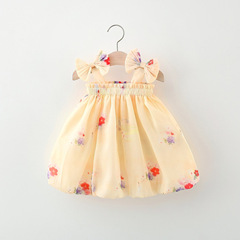 Cute Little Girls' Summer New Arrival Tank Top Flower Dress Summer Wear Baby Girls' Princess Skirts 2916