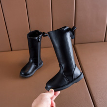 特价处理2025秋冬款女儿童休闲高筒靴韩版公主宝宝长靴子皮靴
