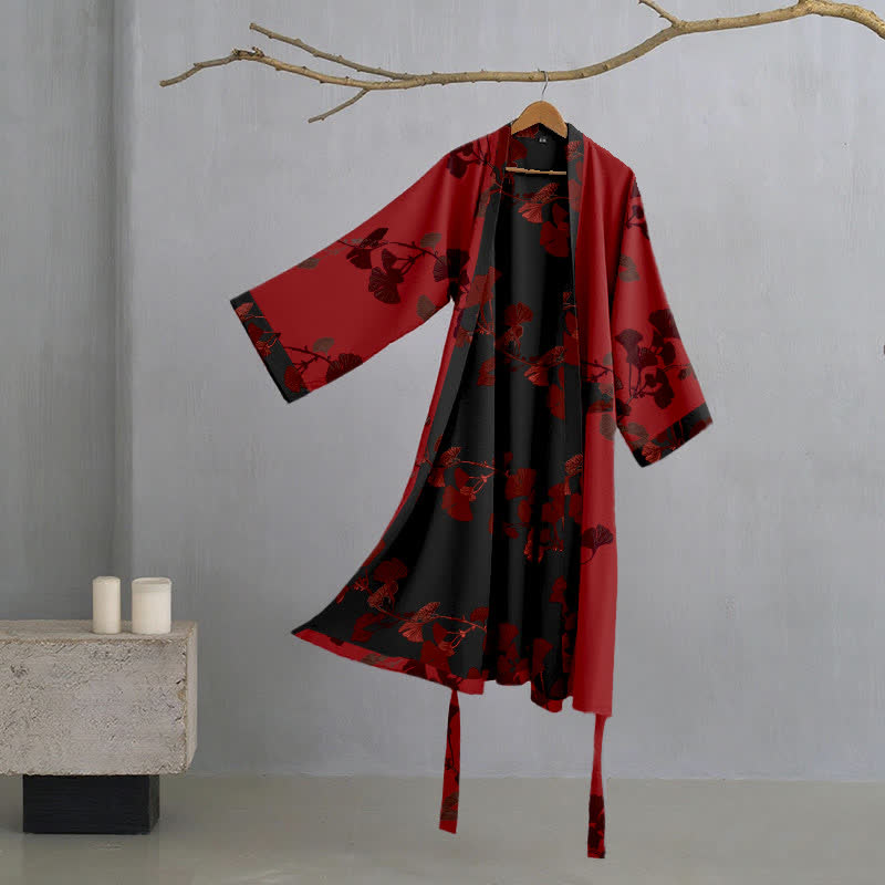 Algodón de doble capa de hilo pijamas ropa para el hogar bata de baño gasa suave agradable a la piel pareja Camisón de algodón Ropa para el hogar de las mujeres