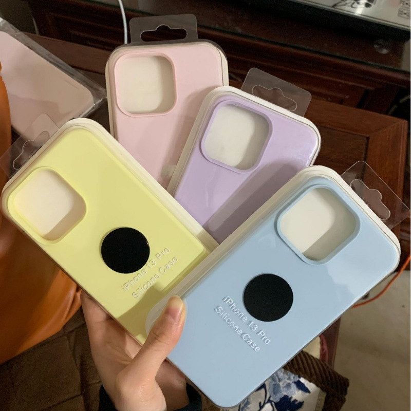 Apple 16Promax Mobile Phone Case Iphone15 All-Inclusive Liquid Silicone 14 Anti-Fall 13 High-End Feel 12 Soft Case