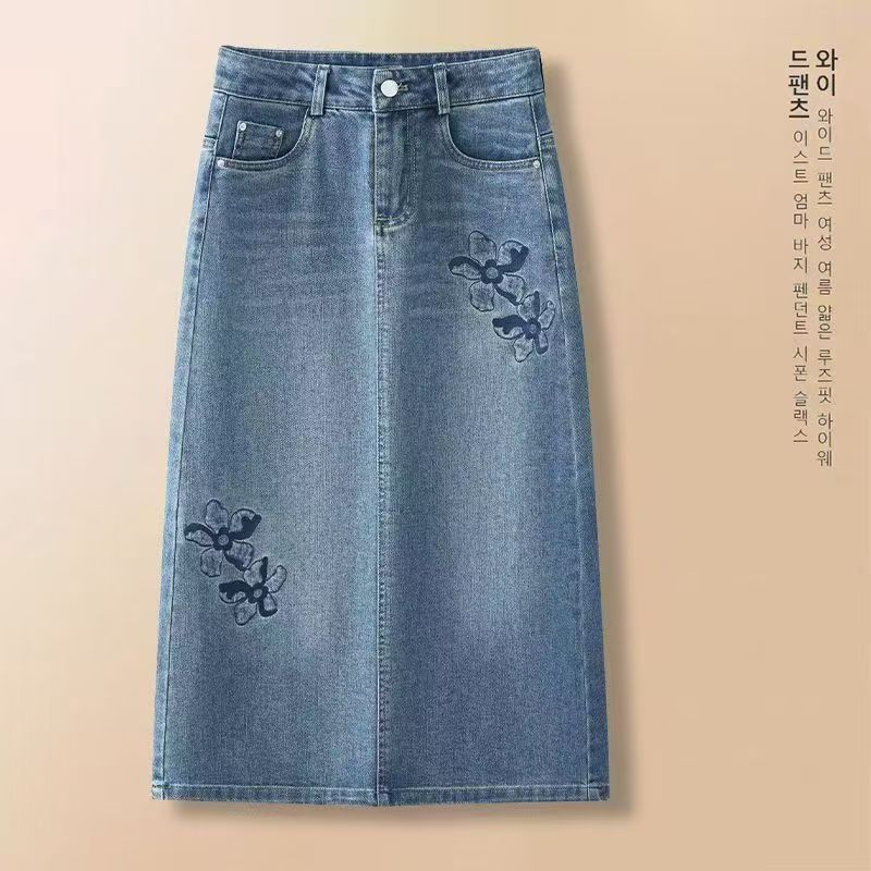 spring denim skirt