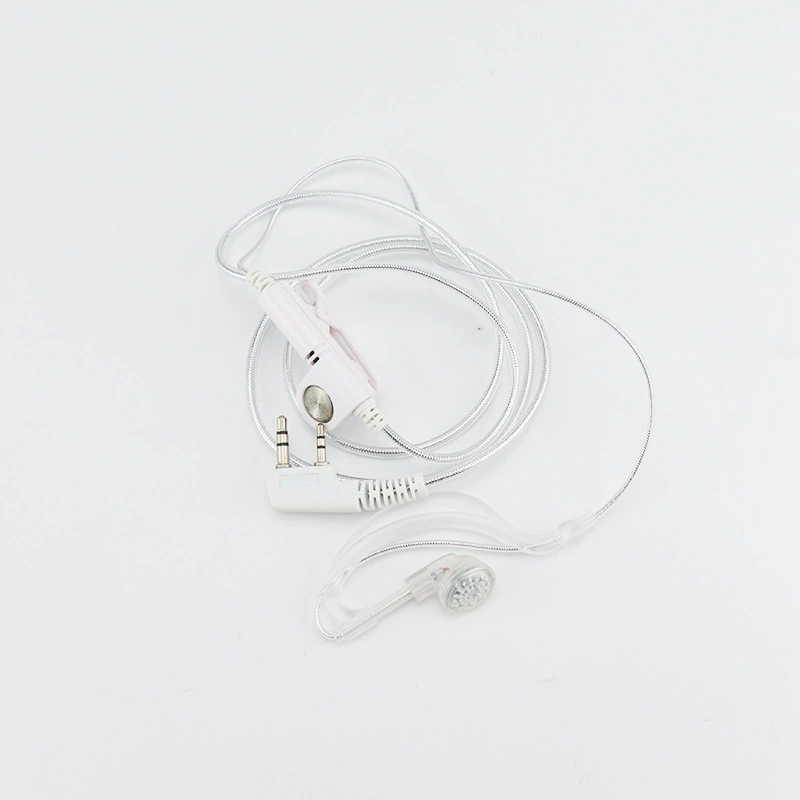 Кабель для наушников из белой алюминиевой фольги для рации Интерком-телефон Универсальная гарнитура Jianwu High-end с защитой от вытягивания 5R