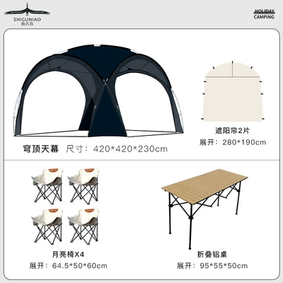 Large Black Glue Awning — Avtomobil yan çətirləri - large-black-color-package-three-420420210
