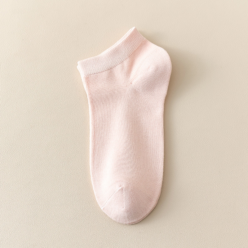 Calcetines Zhuji Calcetines finos de algodón de verano para mujer Calcetines de barco casuales de algodón absorbentes de sudor antibacteriano y desodorante de clase 7A