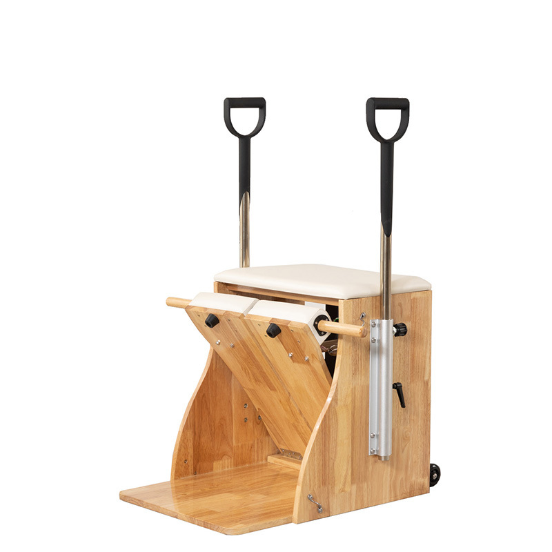 Estrictamente elegido Pilates barril gran equipo de árbol de arce estabilizador silla de yoga estiramiento forma Pilates barril de escalera de estudio