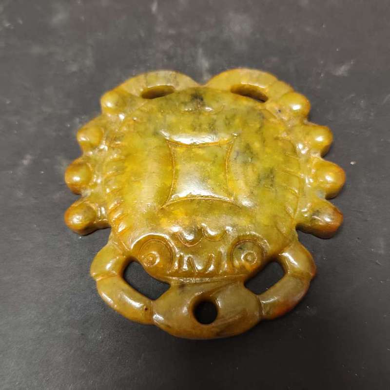批发仿古做旧岫玉工艺品手把件摆件龙凤玉佩宫廷定型盒批发直播私|undefined