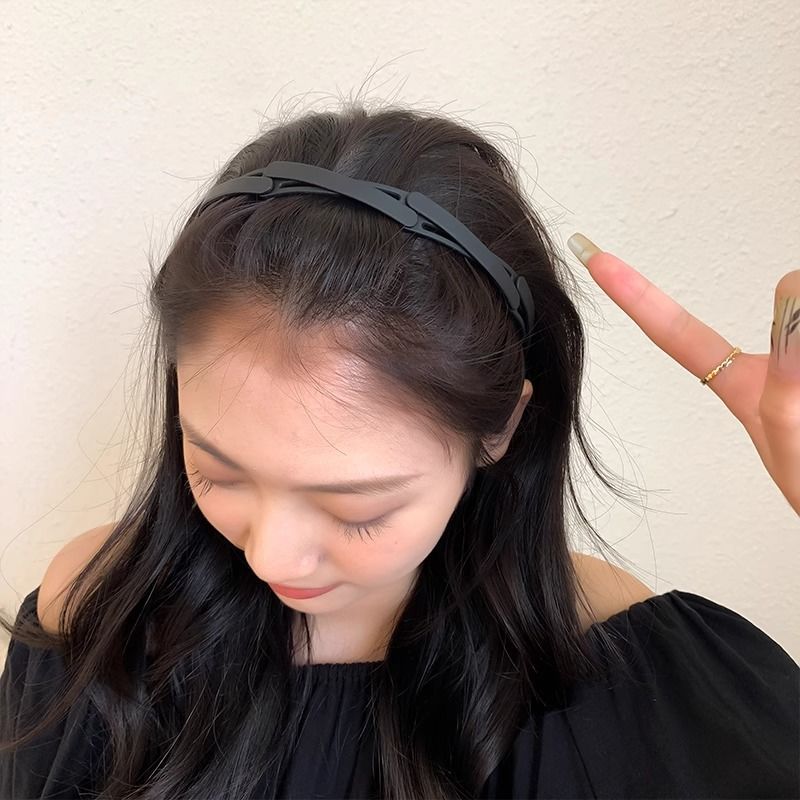 折叠式发箍女可伸缩变形带齿压发防滑碎发弹力头箍刘海发卡-阿里巴巴