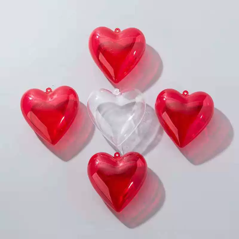 Amazon День Святого Валентина Красная любовь пластиковая коробка Подарочная коробка на День Святого Валентина упаковочная коробка для шоколада резиновая упаковочная коробка