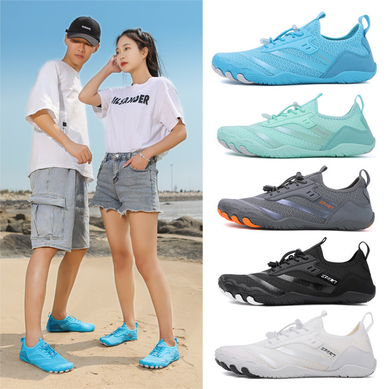 Swimming Shoes, Anti-Slip Wading Shoes, Diving Shoes, Beach Snorkeling Shoes, Cycling and Mountaineering Five-Finger Shoes, Essential for River Tracing