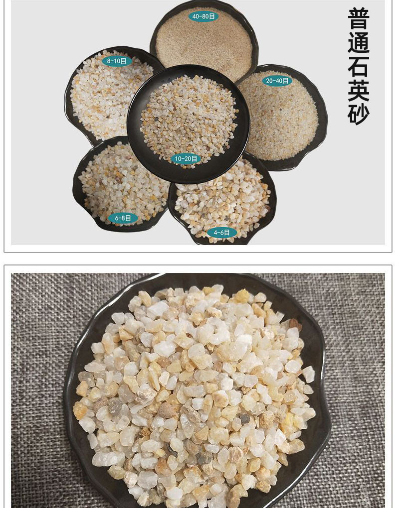肌理砂石英砂白沙水处理石英砂滤料喷砂除锈草坪雪花白石英砂硅砂-阿里巴巴