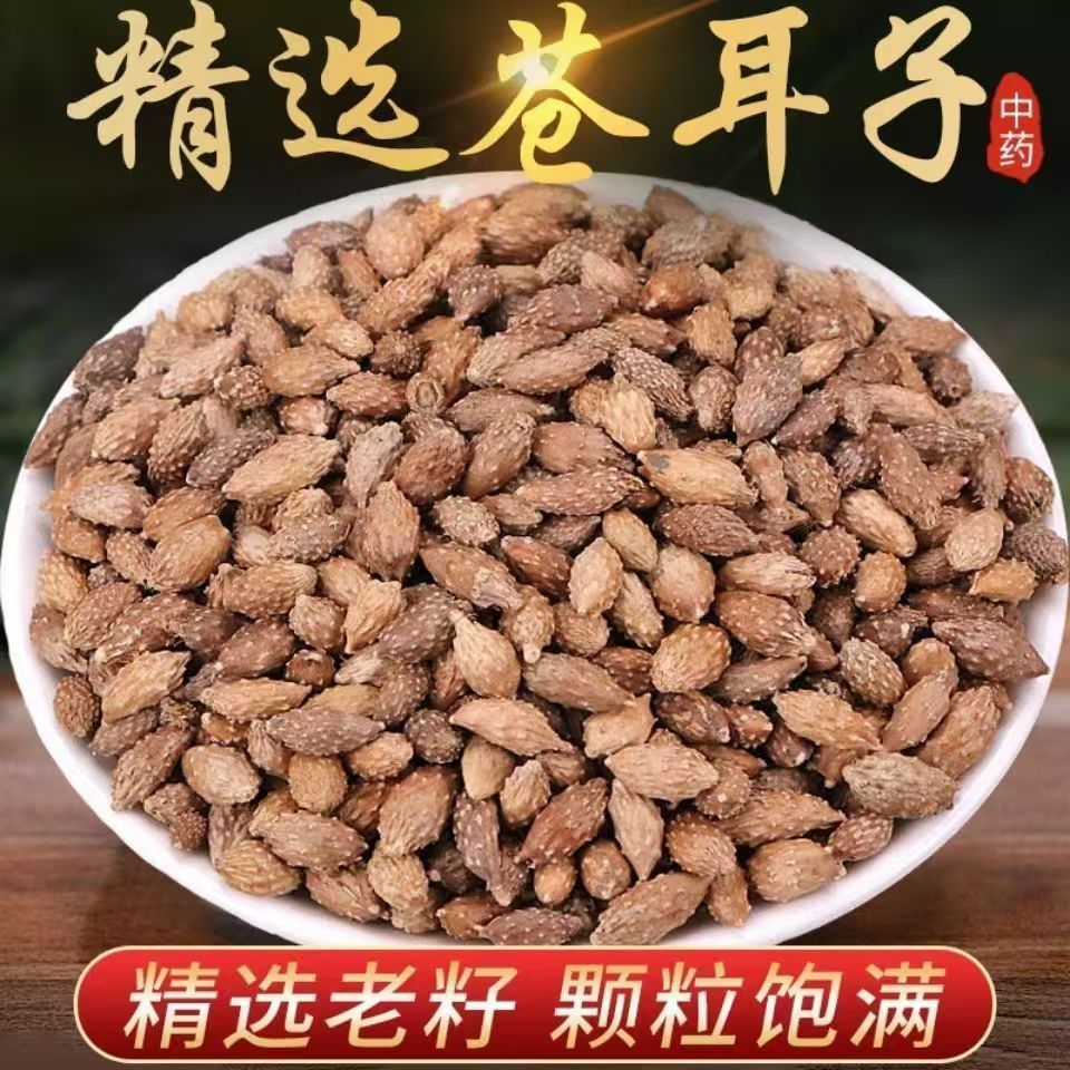 Dried Cang Er Zi Xanthium Fruit 500g De-Spined Cocklebur Whole Form Traditional Herbal Ingredient overview