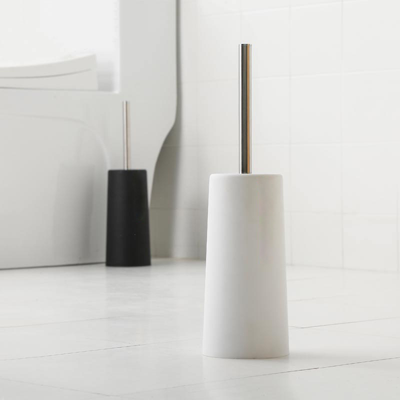 Fabricante de acero inoxidable cepillo de inodoro de mango largo para inodoro doméstico sin instalación tipo piso de base de cepillo de limpieza duradero