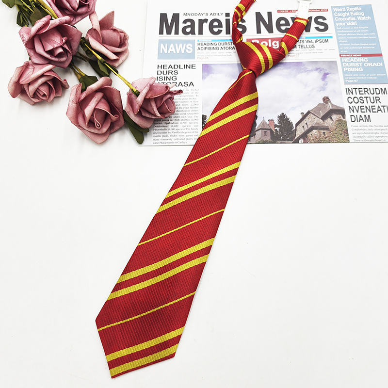 Spot wholesale Harry Potter corbata sin nudos estilo universitario niños y niñas rayas JK corbata accesorios de camisa