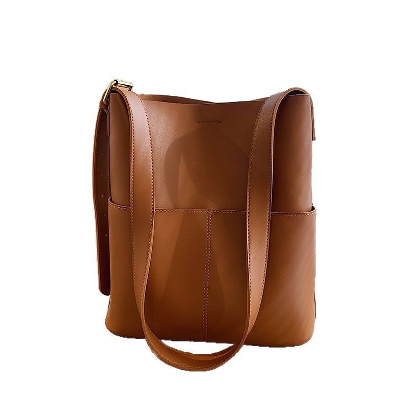 Lady New Women's Simple Versatile High-Quality Large Capacity Design Sense Shoulder Bag Crossbody Bucket_voghion.com