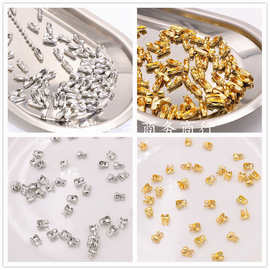 diy饰品2.4mm金属白K金色猪腰扣侧包扣波珠链饰品链扣批发