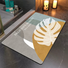 硅藻泥防滑脚垫洗澡间地垫卫生间硅胶防滑浴室吸水耐脏速干地垫