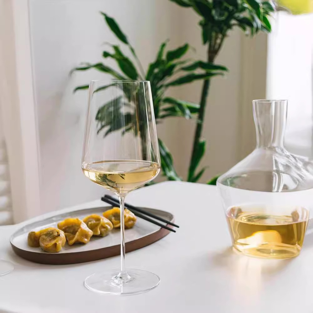 Zalto Pingti techo de calidad doméstica taza de pie alto hecha a mano taza de vino tinto de cristal ultrafina sin plomo