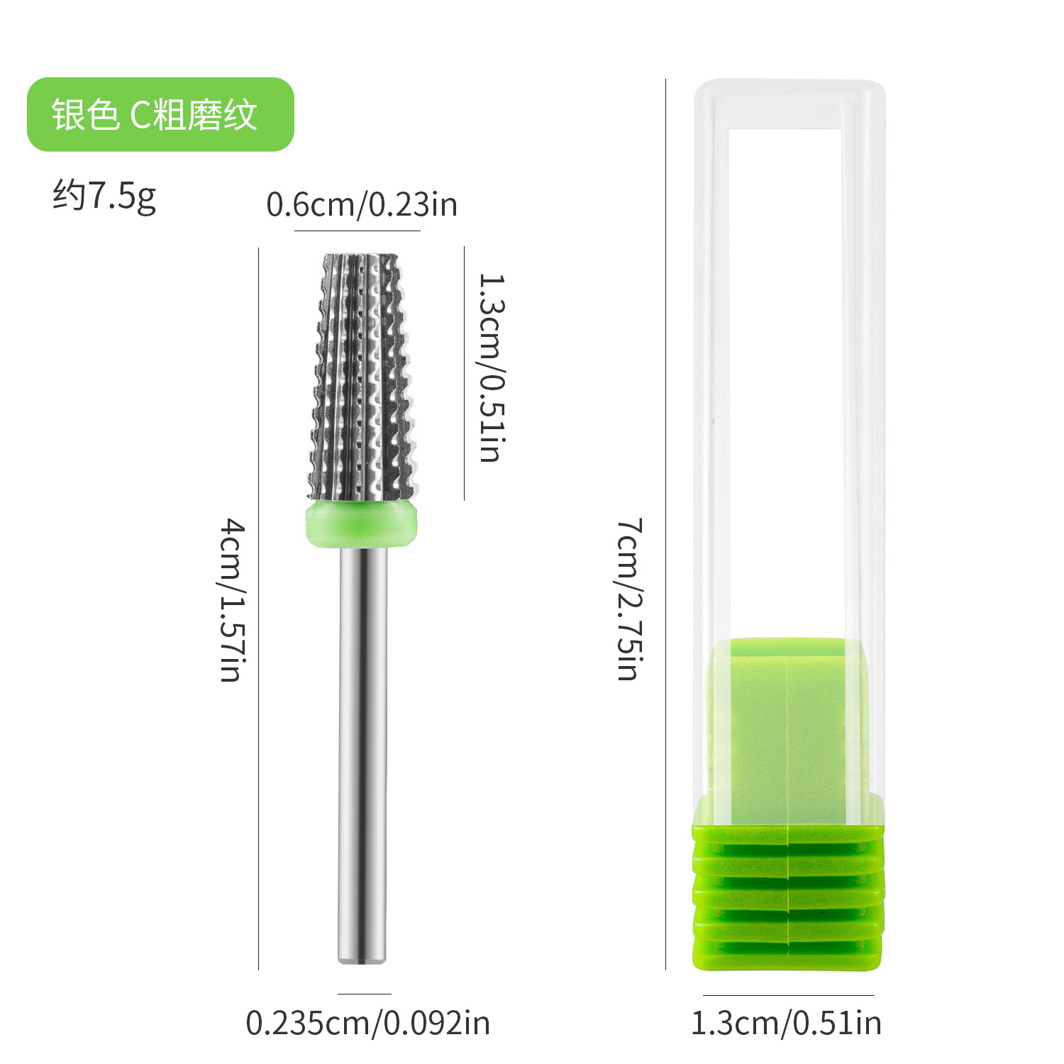 Nuevo cabezal de pulido de acero de tungsteno para manicura, máquina pulidora quítriple para remover cutículas y cabezal de pulido para pretratamiento y remoción de uñas